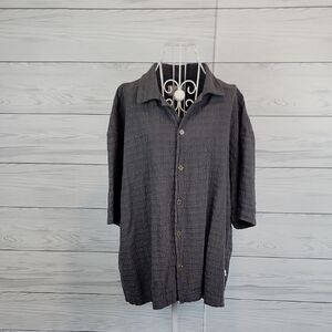 Rythm Original Button Down Shirt Short Sleeve Mens Size XL